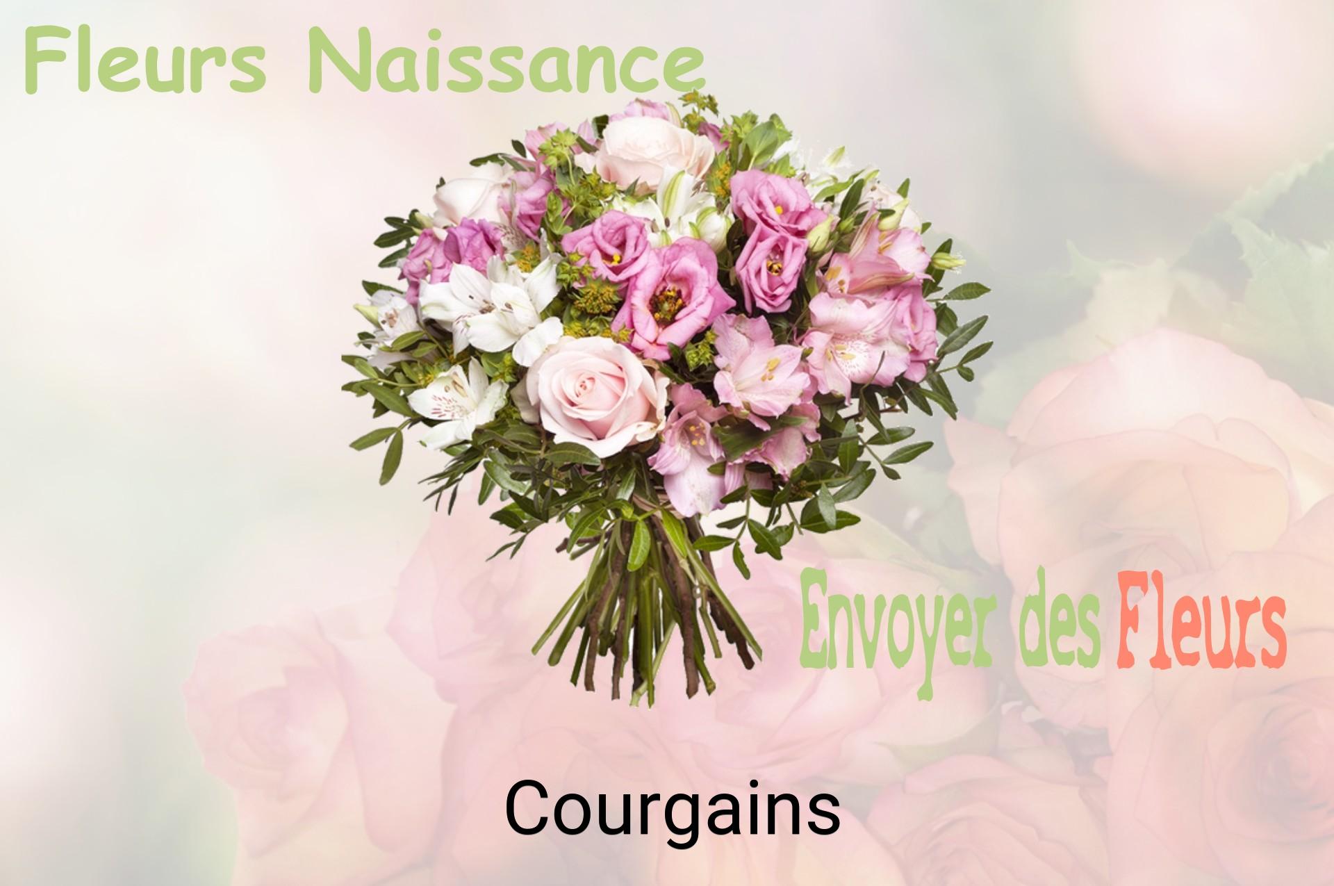 Bouquet de fleurs de naissance livré à Courgains